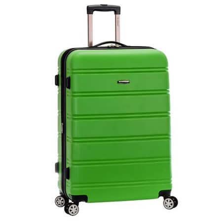 Rockland 28 in. Expandable ABS Dual Wheel Spinner Luggage - Green F1603-GREEN